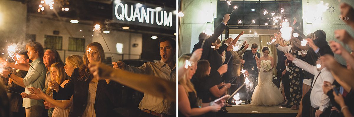 sparkler grand exit for bride and groom