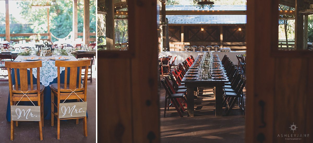 sweetheart table mr and mrs sign rustic reception details