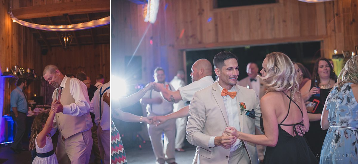 guests enjoying dancing during wedding reception
