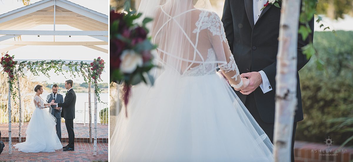 Elegant Rustic Cypress Grove Estate House Wedding  | Outdoor wedding wine color bouquet winter wedding florida outdoors cypress grove estate