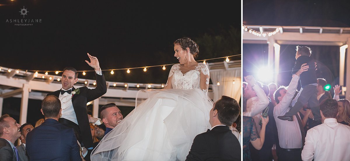 Elegant Rustic Cypress Grove Estate House Wedding | Jewish tradition bride and groom in chairs 