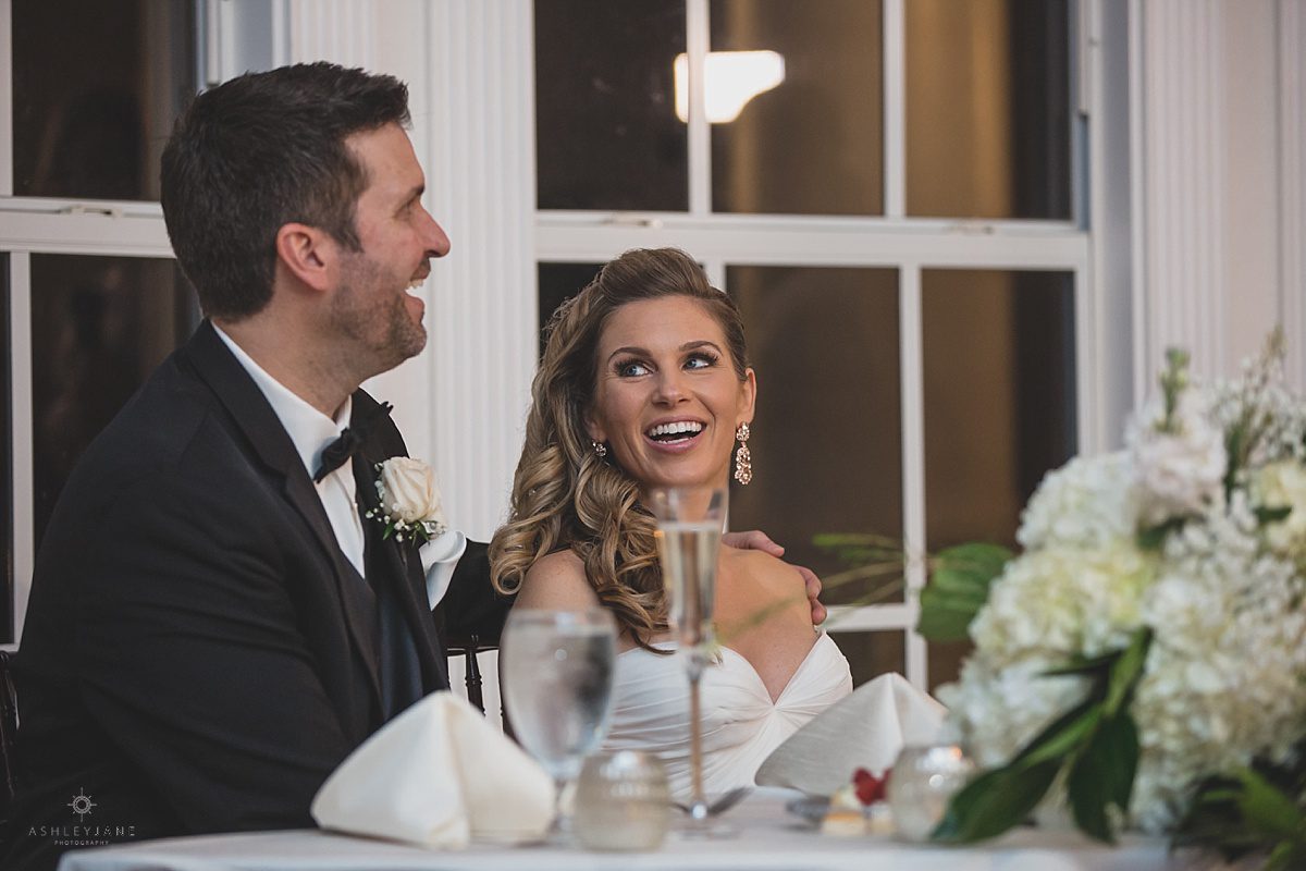 Luxmore Grande Estate | Southern Glam Wedding | Ashley Jane Photography bride and groom during toasts
