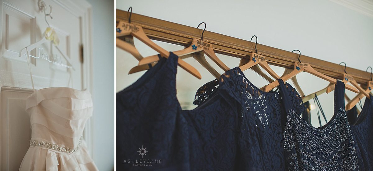 Navy bridesmaid dresses for Southern Estate House Wedding