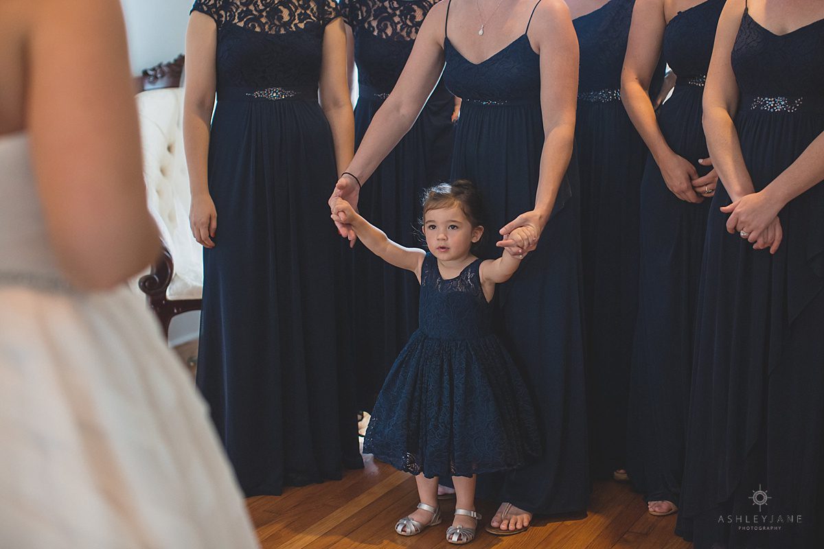 Adorable flower girl shot by orlando wedding photographer