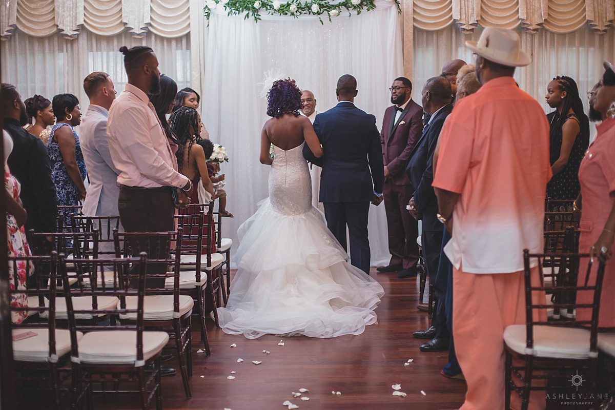 Elegant Gold & Ivory Luxmore Grande Estate Wedding shot by Orlando Wedding Photographer