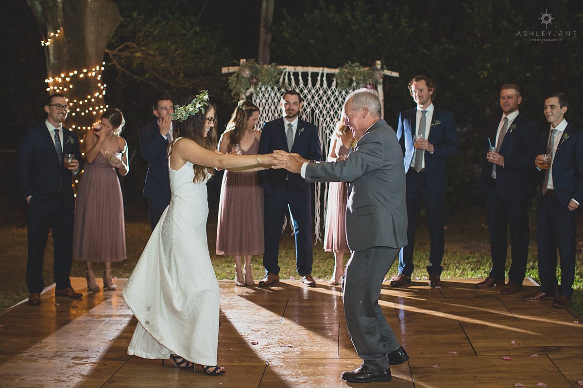 Eclectic Boho Backyard Wedding shot by Orlando Wedding Photographer