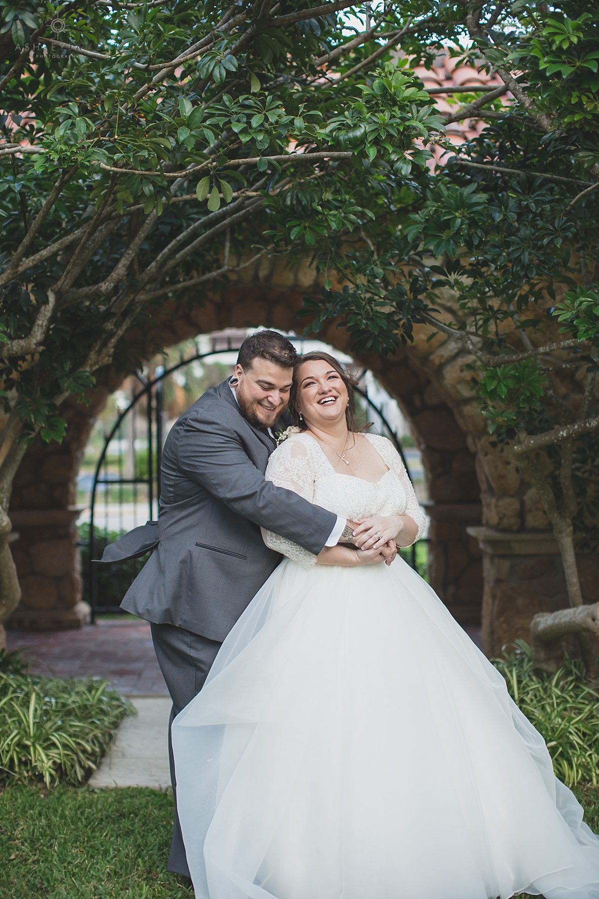 Elegant Blush Daytona Beach Wedding shot by orlando wedding photographer