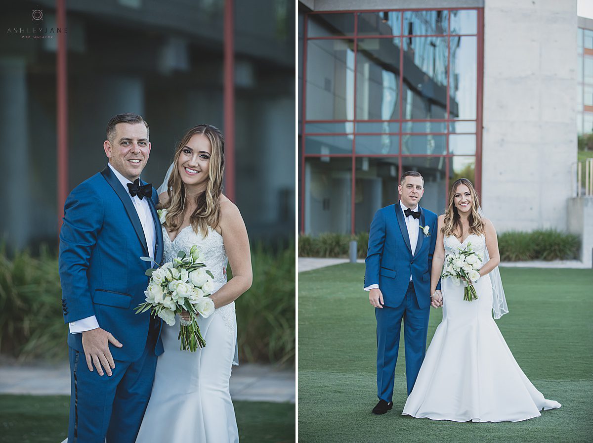 Bride and groom portraits caught by orlando wedding photographer