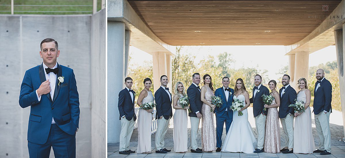 Shot of groom and his groomsmen at the Clubhouse at Streamsong Red shot by orlando wedding photographer