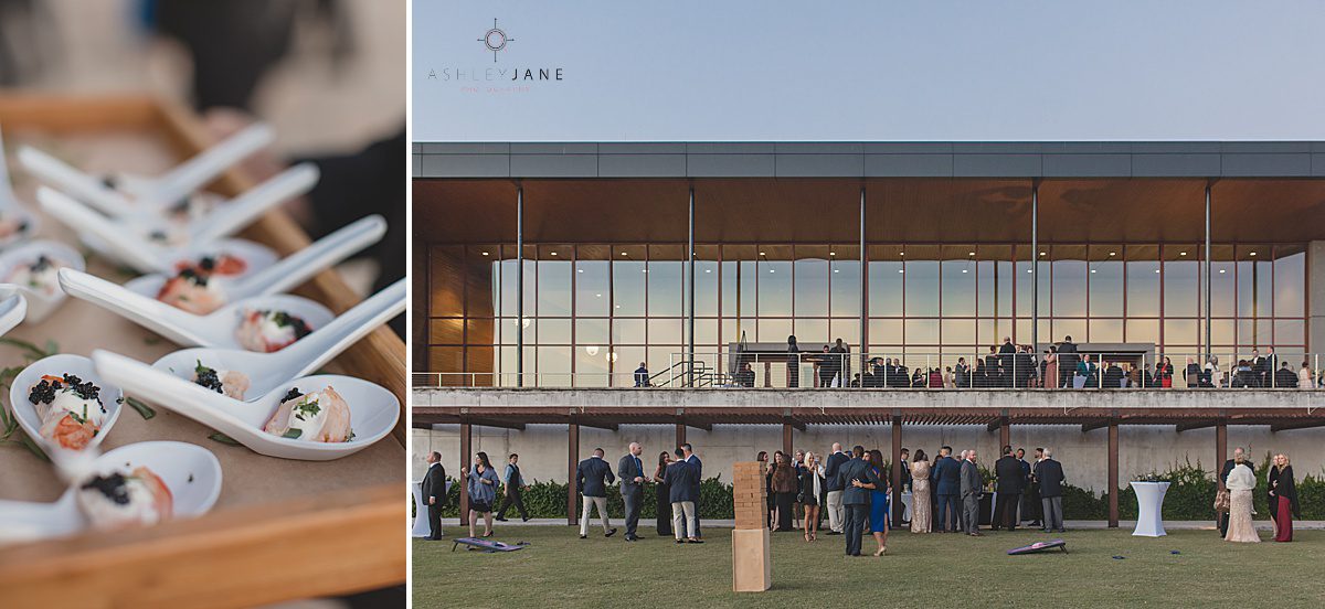Cocktail hour at the Clubhouse at Streamsong Red shot by orlando wedding photographer